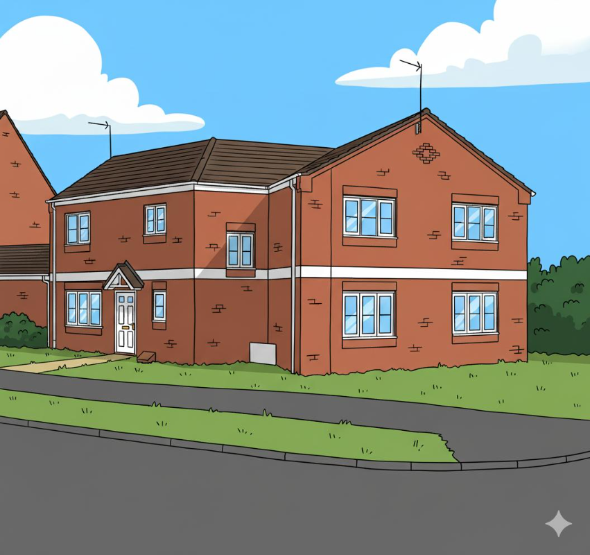 Cartoon ilistaration of Walsingham house